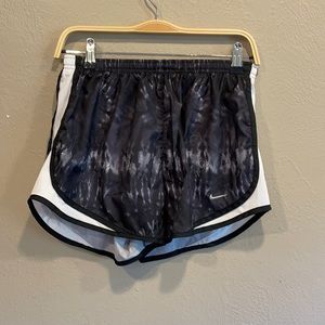 Nike Black and White Tie Dye Shorts